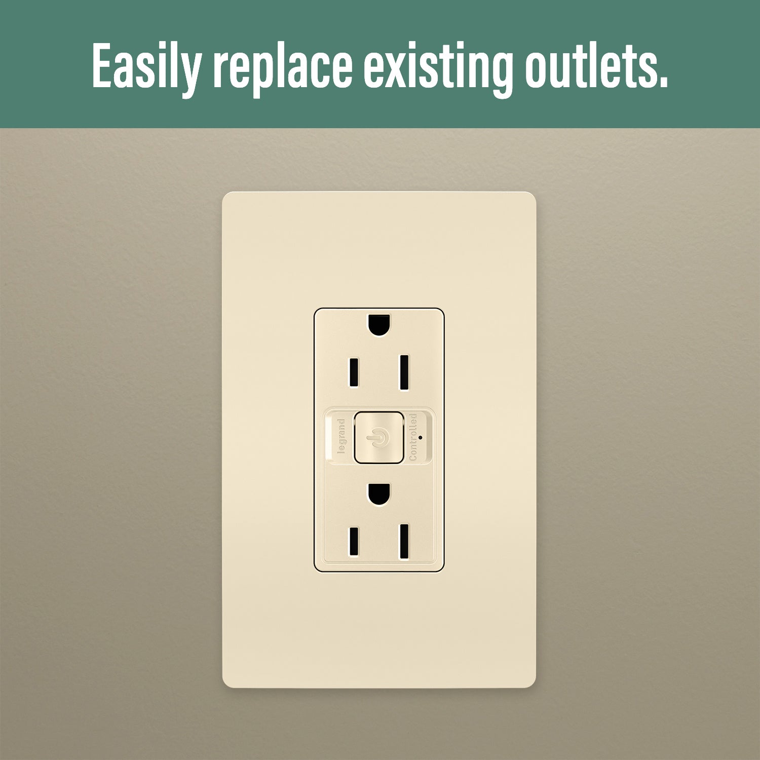 Legrand - WNRR15LA - Smart 15A Outlet with Netatmo - radiant - Light Almond