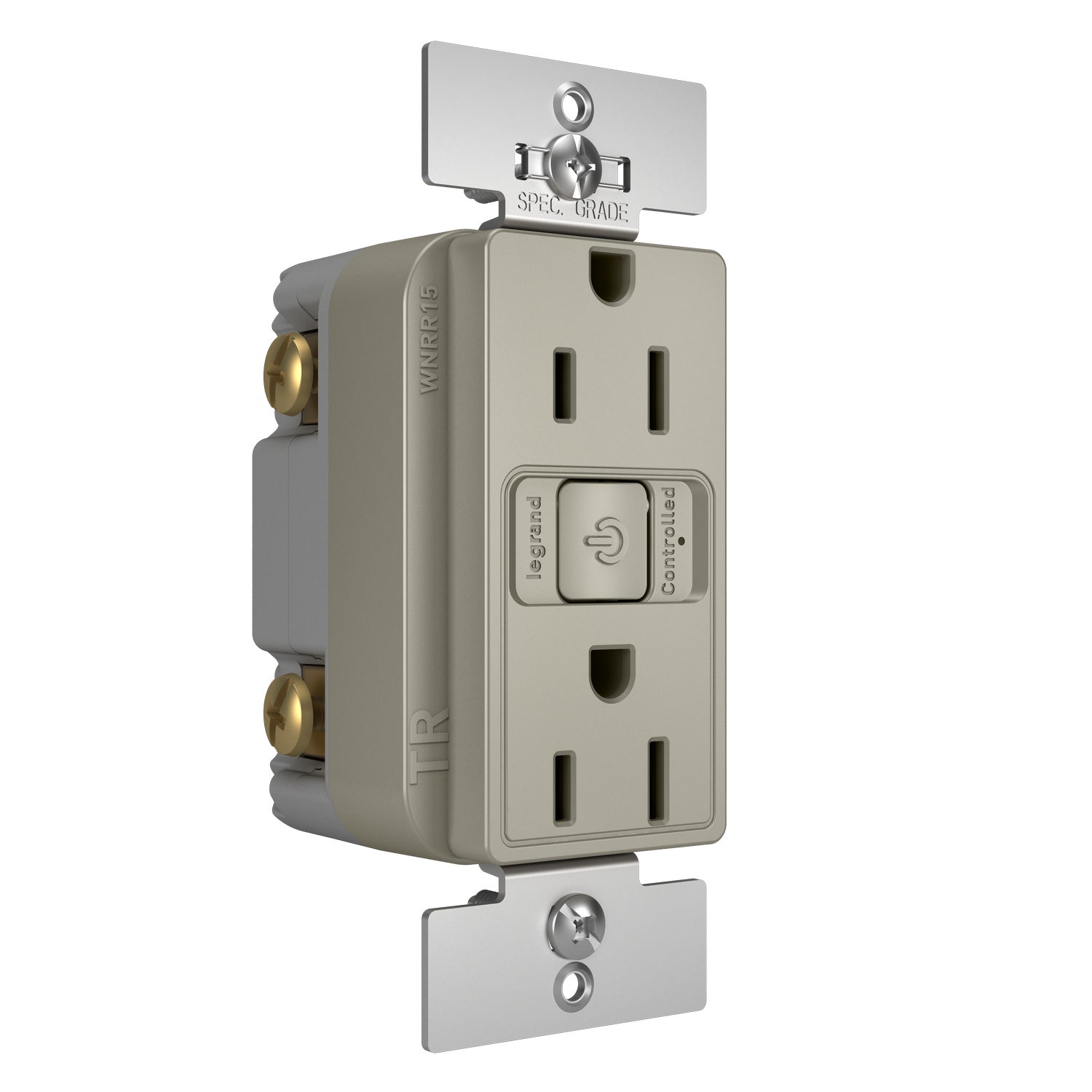 Legrand - WNRR15NI - Smart 15A Outlet with Netatmo - radiant - Nickel