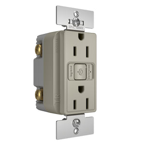 Legrand - WNRR15NI - Smart 15A Outlet with Netatmo - radiant - Nickel