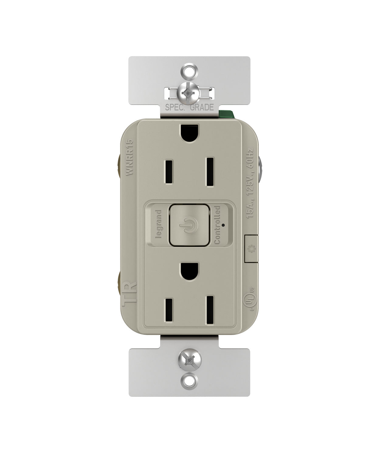 Legrand - WNRR15NI - Smart 15A Outlet with Netatmo - radiant - Nickel