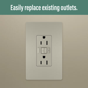 Legrand - WNRR15NI - Smart 15A Outlet with Netatmo - radiant - Nickel