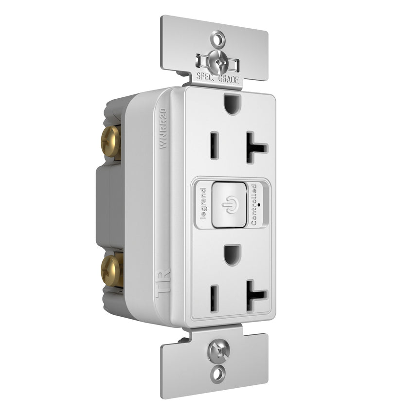 Legrand - WNRR20WH - Smart 20A Outlet with Netatmo - radiant - White