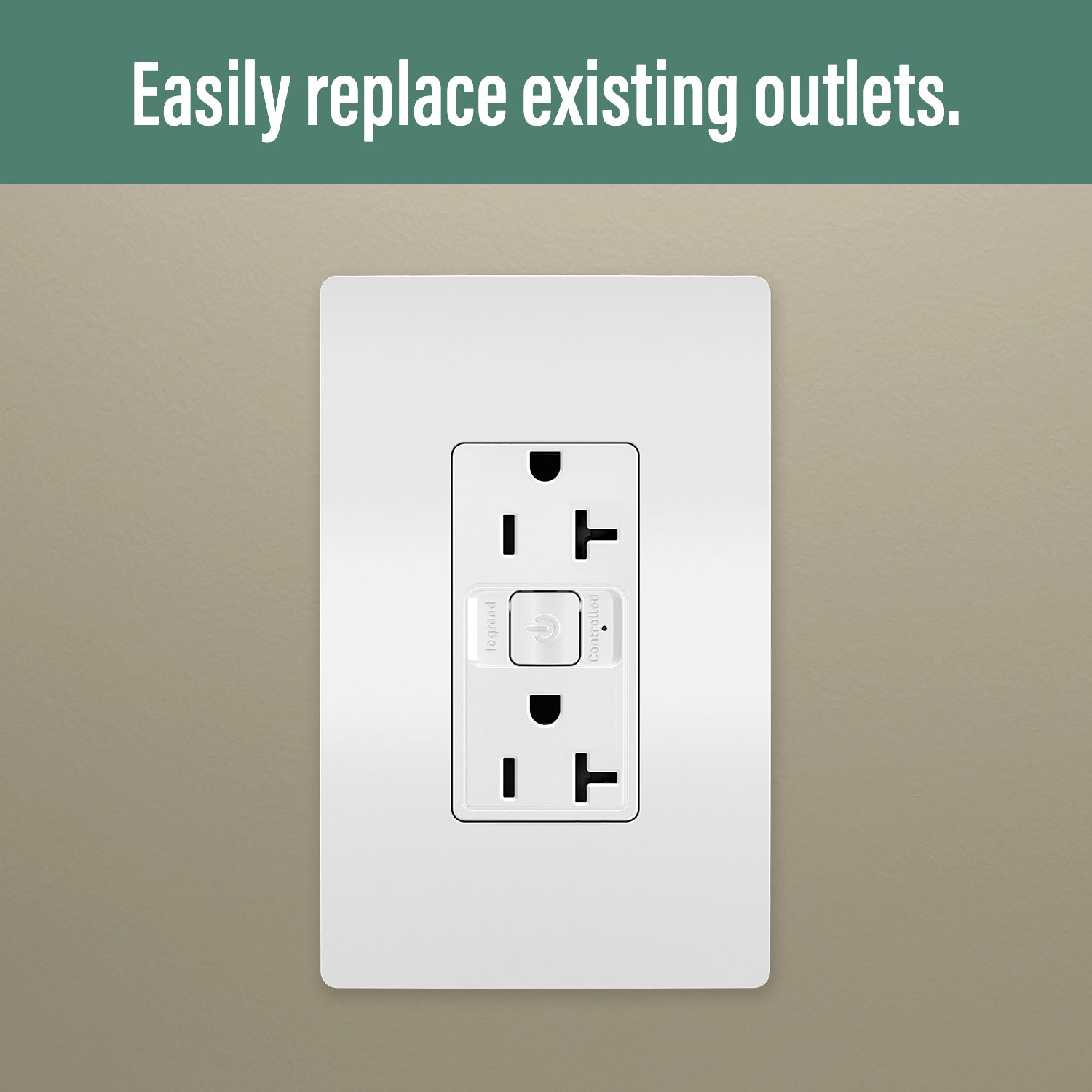 Legrand - WNRR20WH - Smart 20A Outlet with Netatmo - radiant - White