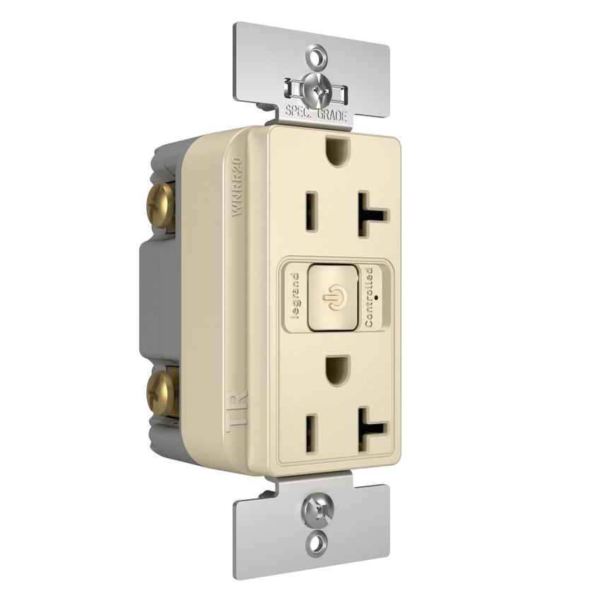 Legrand - WNRR20LA - Smart 20A Outlet with Netatmo - radiant - Light Almond