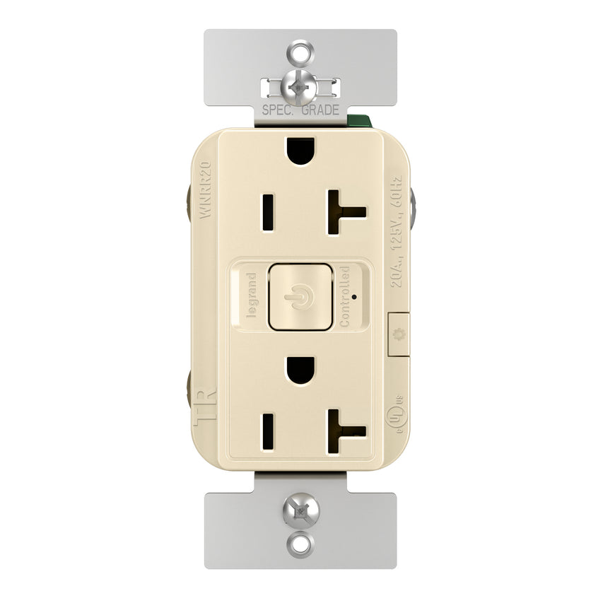 Legrand - WNRR20LA - Smart 20A Outlet with Netatmo - radiant - Light Almond
