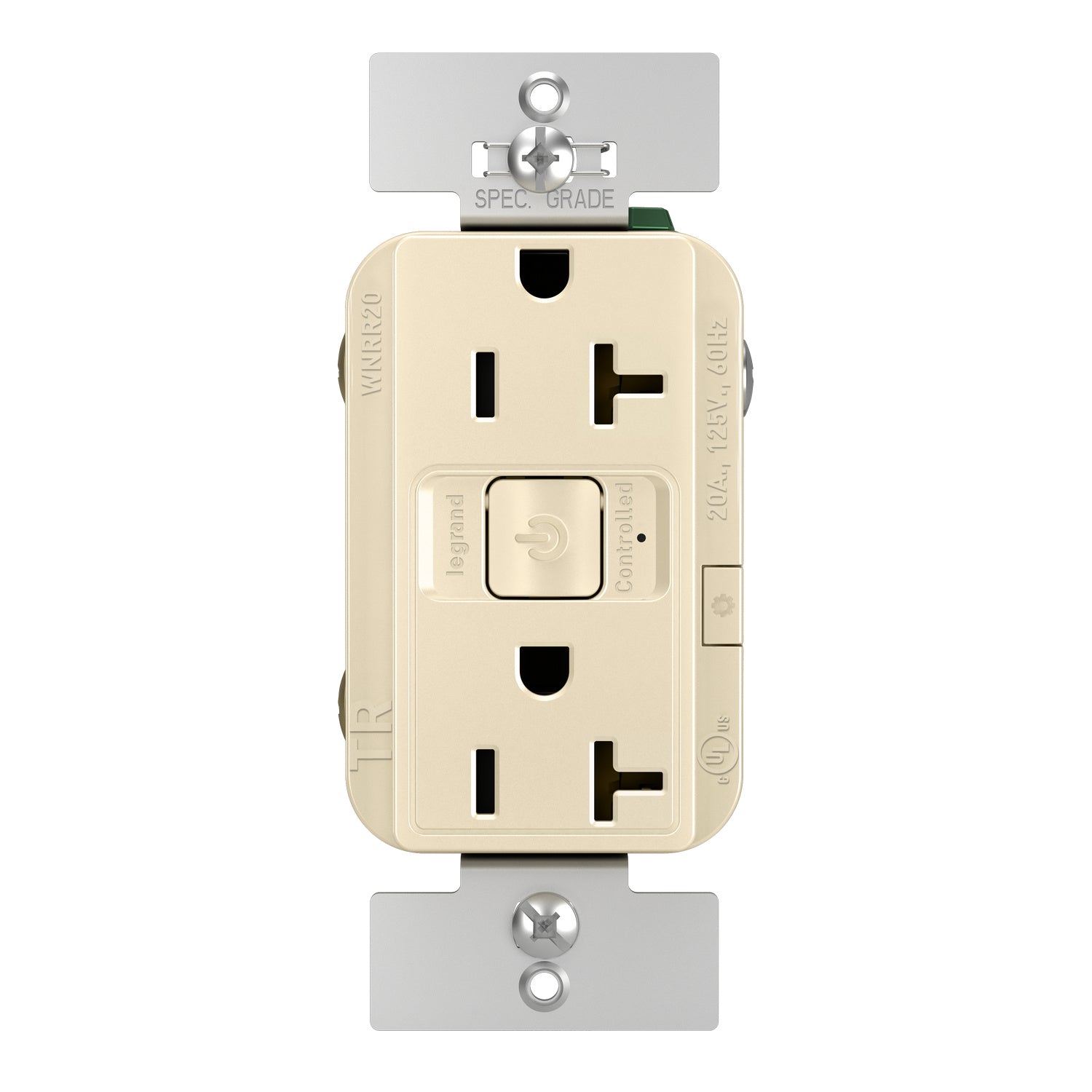 Legrand - WNRR20LA - Smart 20A Outlet with Netatmo - radiant - Light Almond