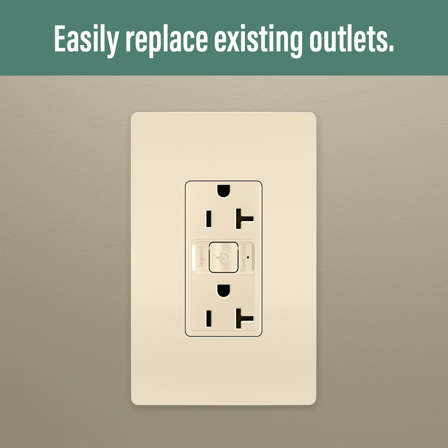 Legrand - WNRR20LA - Smart 20A Outlet with Netatmo - radiant - Light Almond