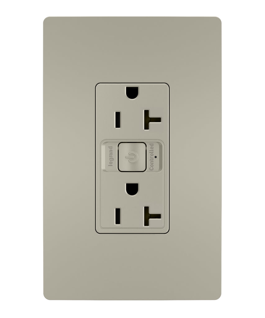 Legrand - WNRR20NI - Smart 20A Outlet with Netatmo - radiant - Nickel