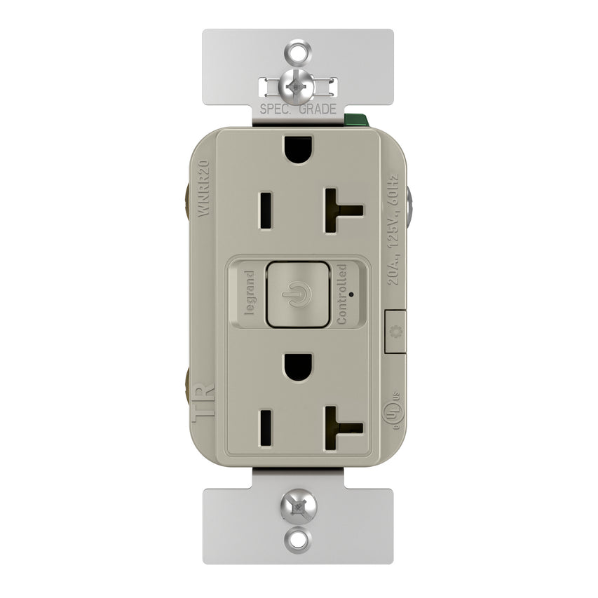 Legrand - WNRR20NI - Smart 20A Outlet with Netatmo - radiant - Nickel