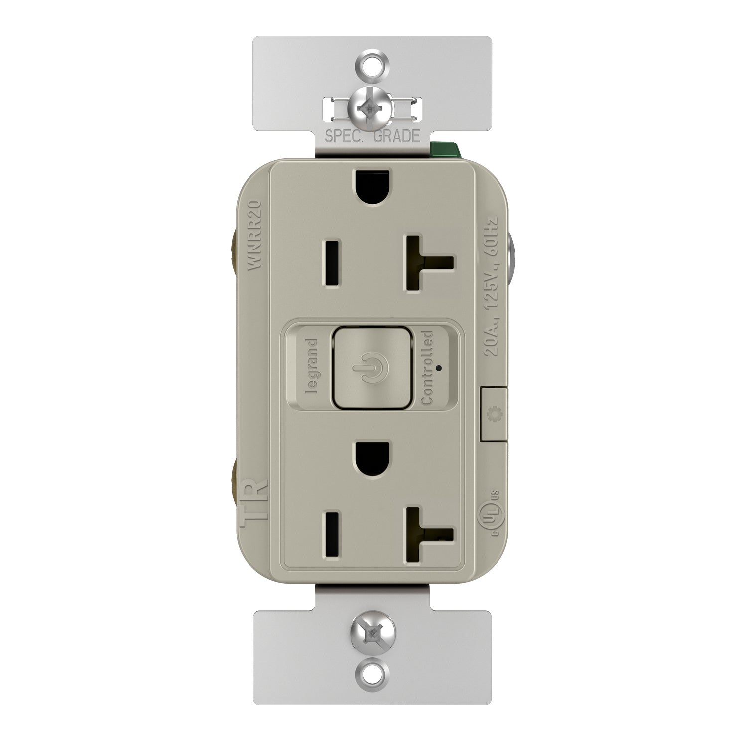 Legrand - WNRR20NI - Smart 20A Outlet with Netatmo - radiant - Nickel