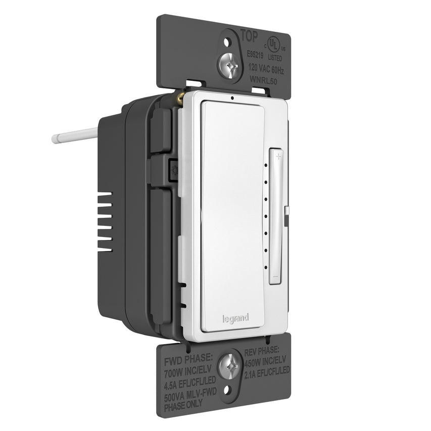 Legrand - WNRL50WH - Smart Tru-Universal Dimmer with Netatmo - radiant - White