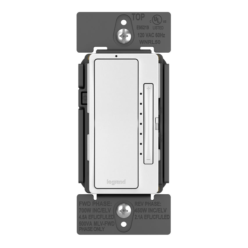 Legrand - WNRL50WH - Smart Tru-Universal Dimmer with Netatmo - radiant - White