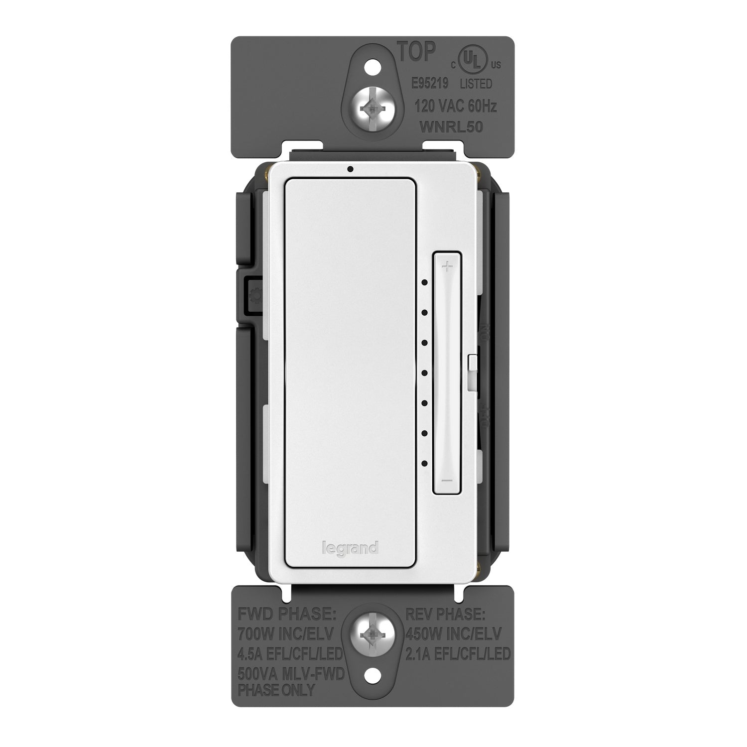 Legrand - WNRL50WH - Smart Tru-Universal Dimmer with Netatmo - radiant - White