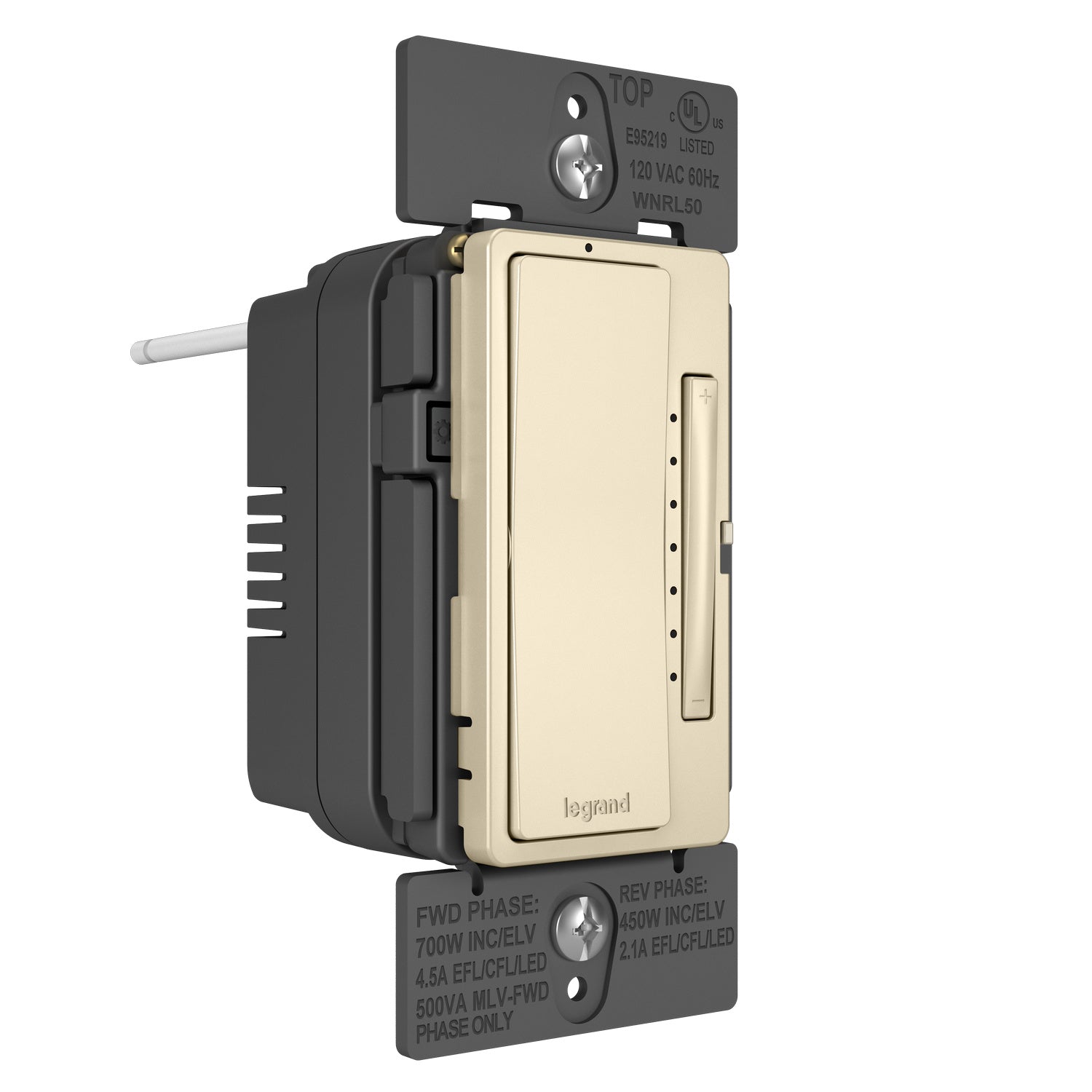 Legrand - WNRL50LA - Smart Tru-Universal Dimmer with Netatmo - radiant - Light Almond
