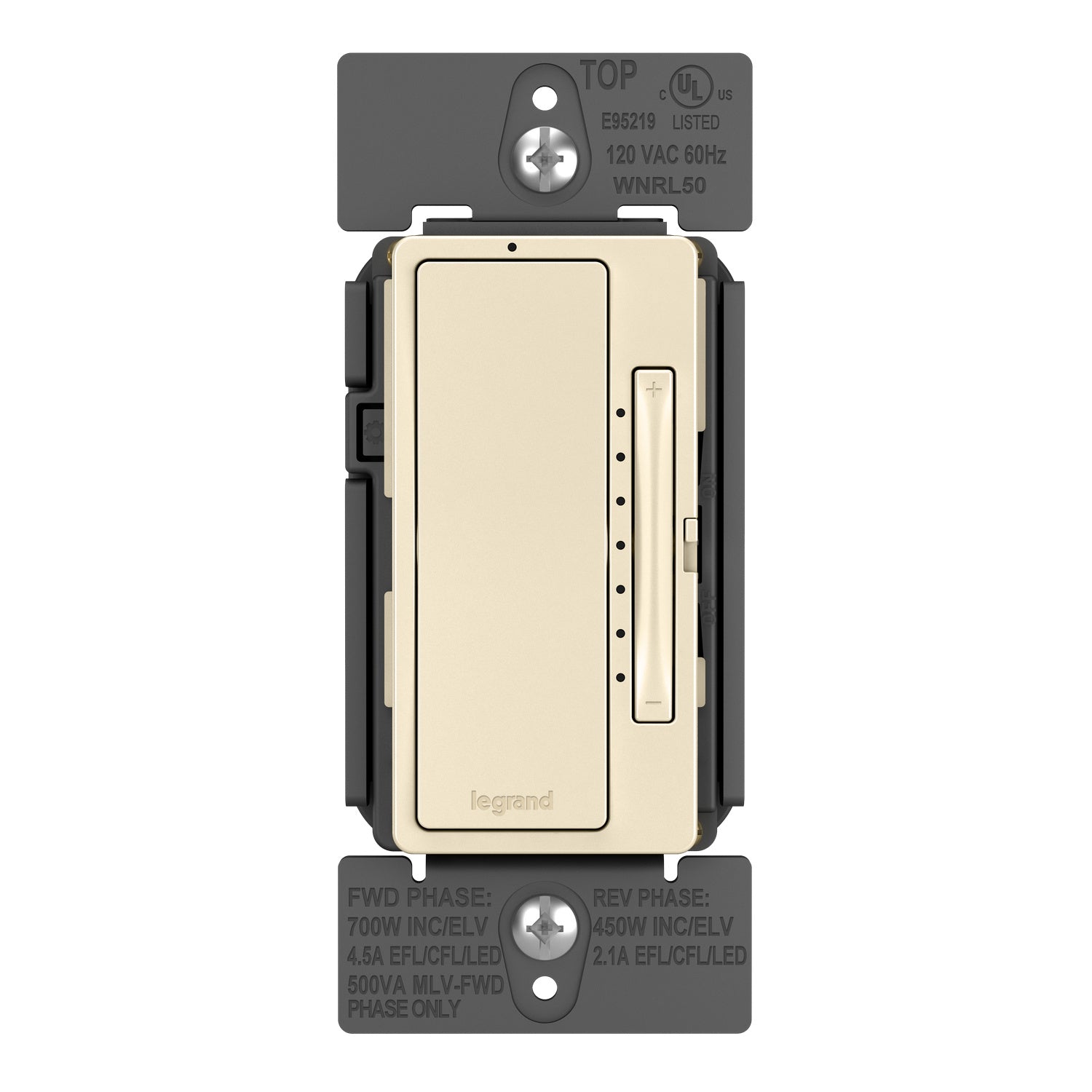 Legrand - WNRL50LA - Smart Tru-Universal Dimmer with Netatmo - radiant - Light Almond