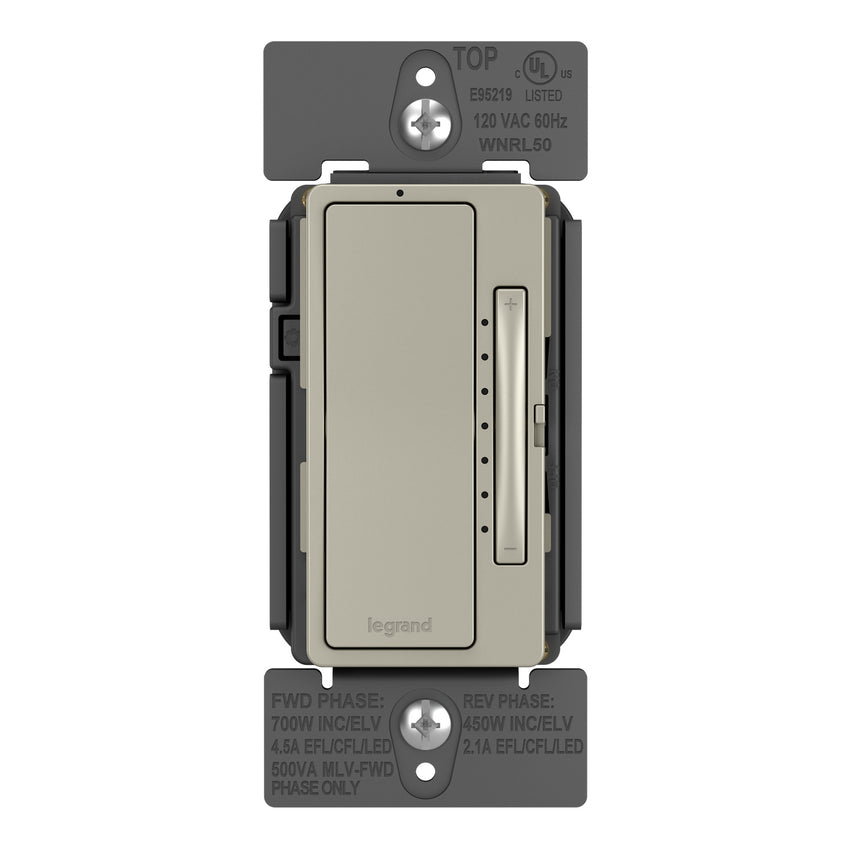 Legrand - WNRL50NI - Smart Tru-Universal Dimmer with Netatmo - radiant - Nickel
