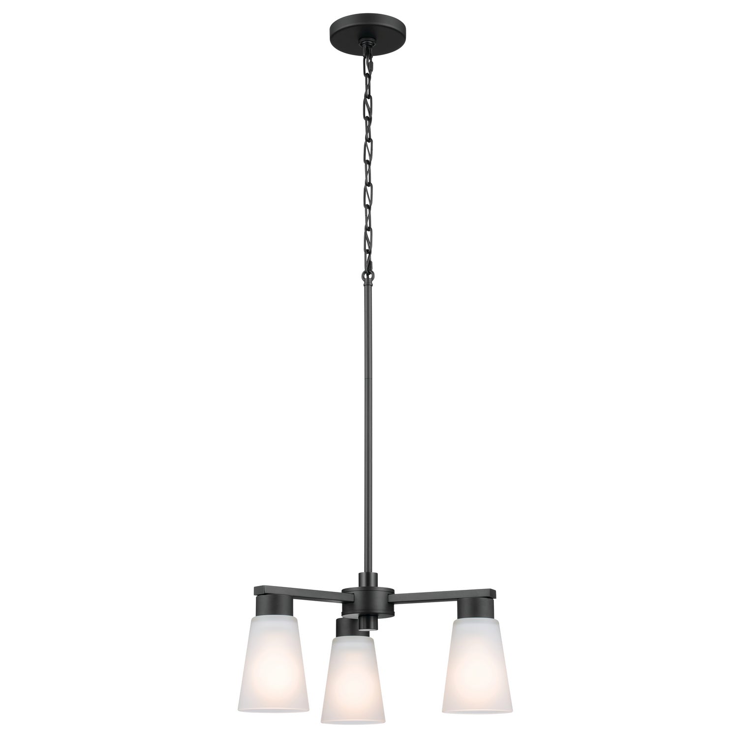 Kichler - 52435BK - Three Light Chandelier - Stamos - Black