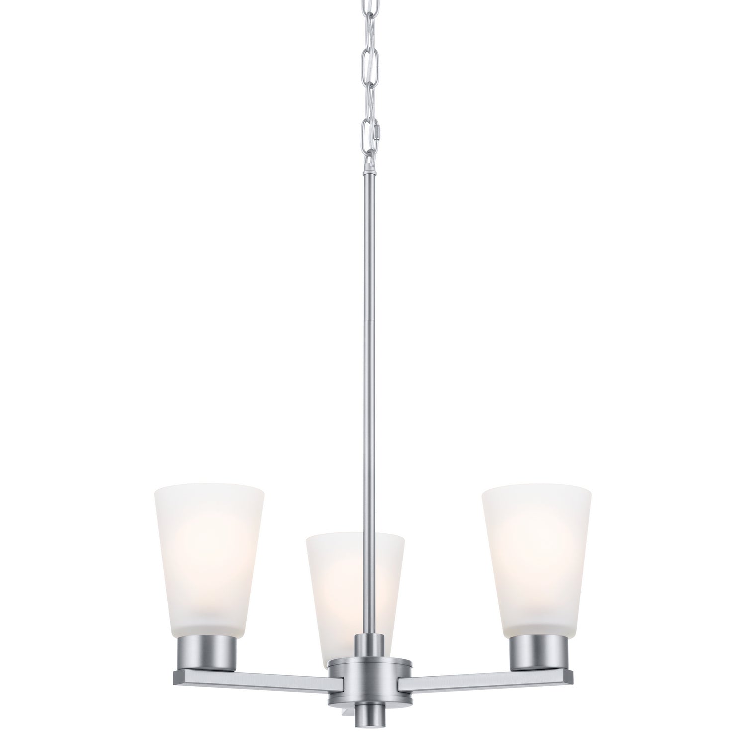 Kichler - 52435NI - Three Light Chandelier - Stamos - Brushed Nickel