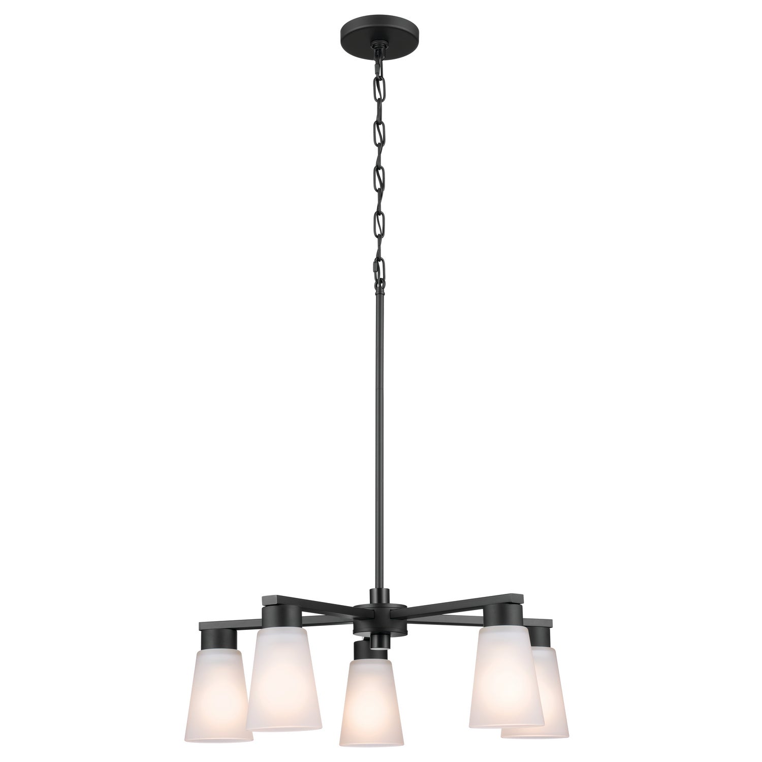 Kichler - 52436BK - Five Light Chandelier - Stamos - Black