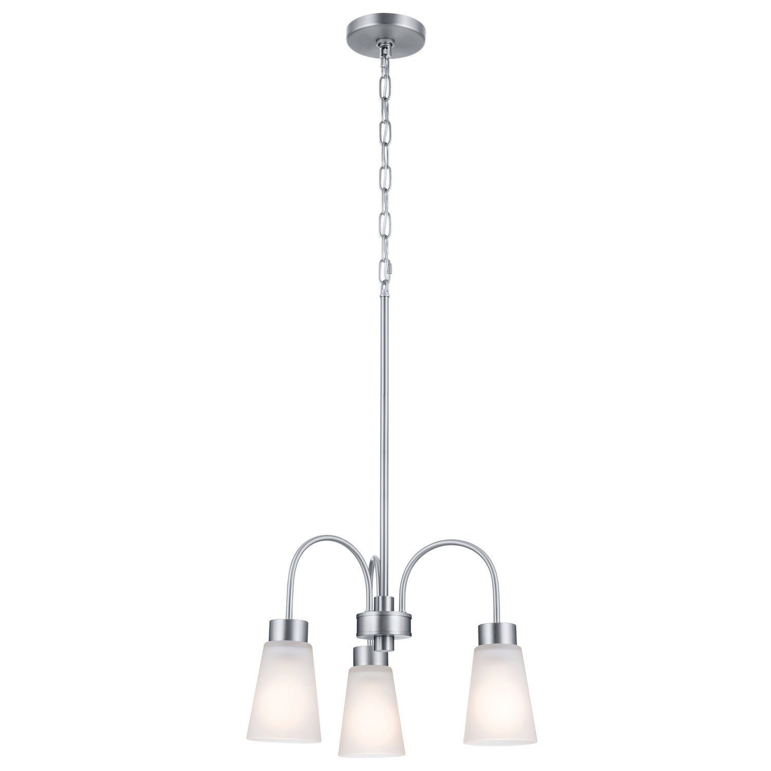 Kichler - 52442NI - Three Light Chandelier - Erma - Brushed Nickel