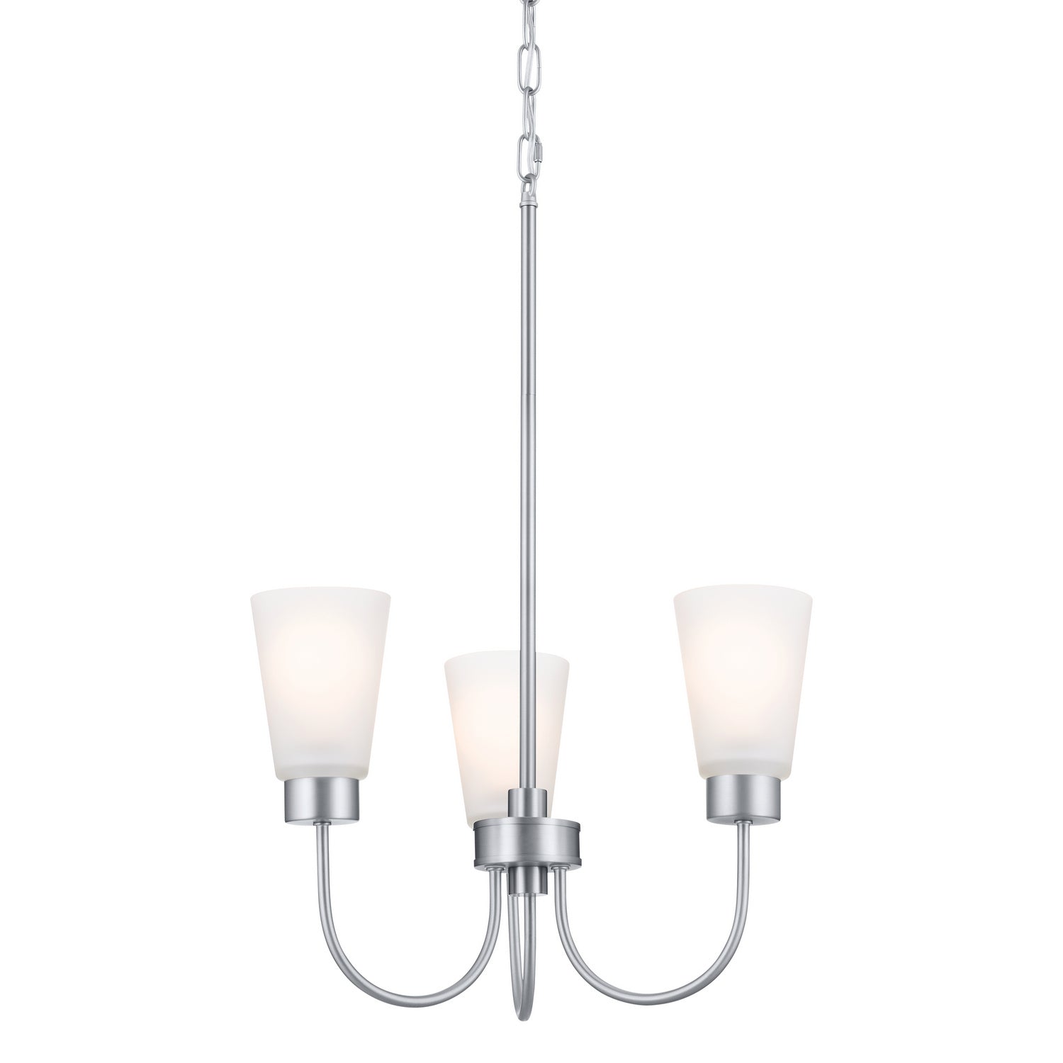 Kichler - 52442NI - Three Light Chandelier - Erma - Brushed Nickel