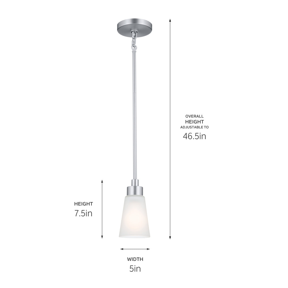 Kichler - 52444NI - One Light Mini Pendant - Erma - Brushed Nickel