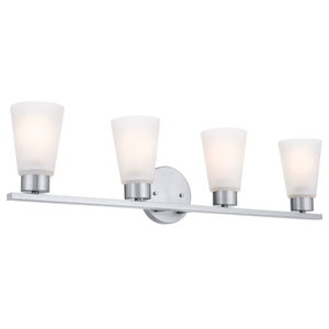 Kichler - 55122NI - Four Light Bath - Stamos - Brushed Nickel