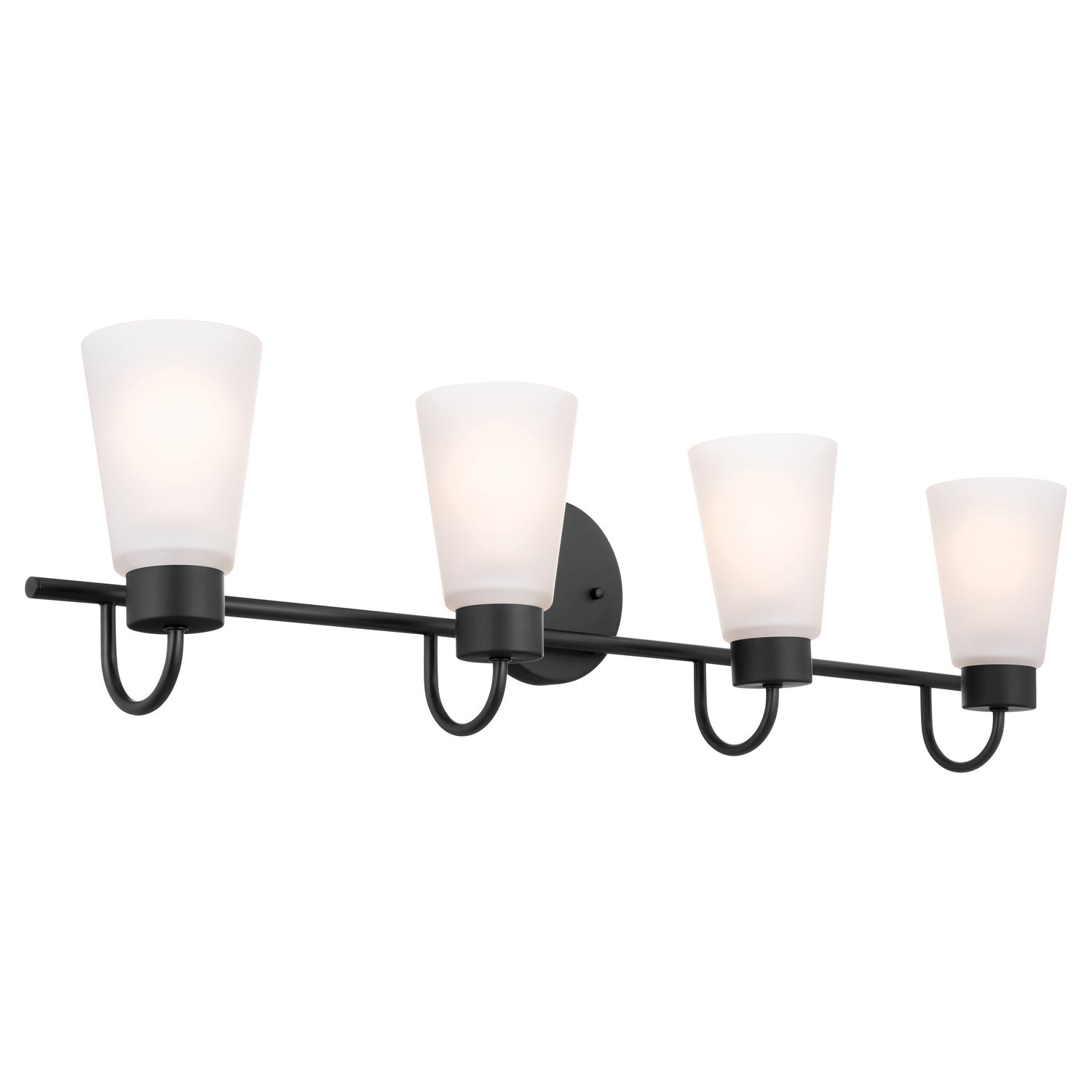 Kichler - 55127BK - Four Light Bath - Erma - Black