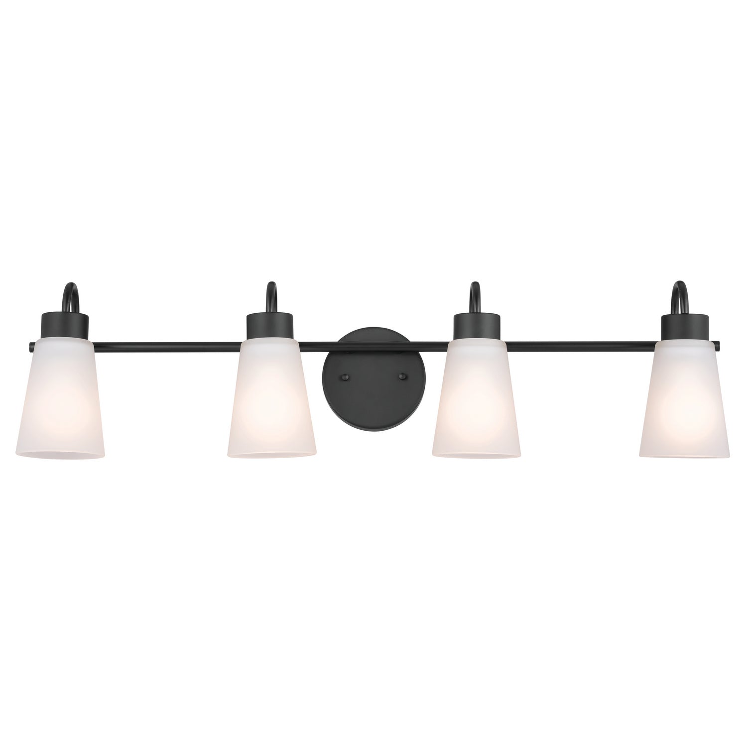 Kichler - 55127BK - Four Light Bath - Erma - Black