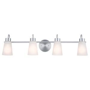 Kichler - 55127NI - Four Light Bath - Erma - Brushed Nickel