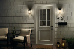 Kichler - 59098BA - One Light Outdoor Wall Mount - Lombard - Brushed Aluminum