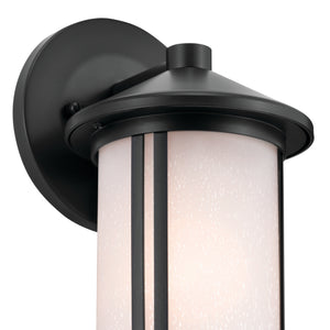 Kichler - 59098BK - One Light Outdoor Wall Mount - Lombard - Black
