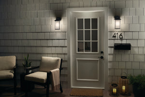 Kichler - 59099BA - One Light Outdoor Wall Mount - Lombard - Brushed Aluminum
