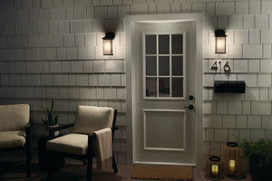 Kichler - 59099BK - One Light Outdoor Wall Mount - Lombard - Black