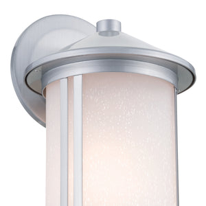 Kichler - 59100BA - One Light Outdoor Wall Mount - Lombard - Brushed Aluminum