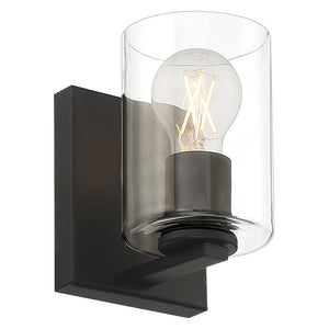 Access - 62580LEDDLP-MBL/CLR - LED Vanity Fixture - Oslo - Matte Black