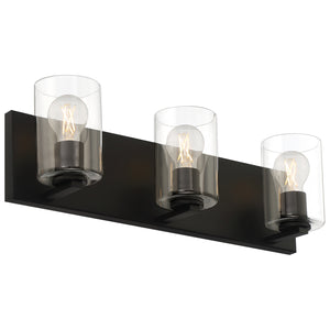 Access - 62582LEDDLP-MBL/CLR - LED Vanity Fixture - Oslo - Matte Black