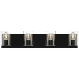 Access - 62583LEDDLP-MBL/CLR - LED Vanity Fixture - Oslo - Matte Black