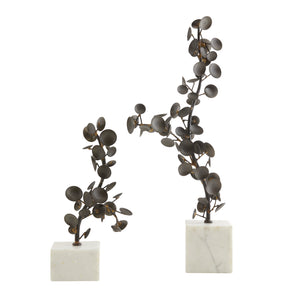 Arteriors - 2033 - Sculptures, Set of 2 - Labrynths - Bronze