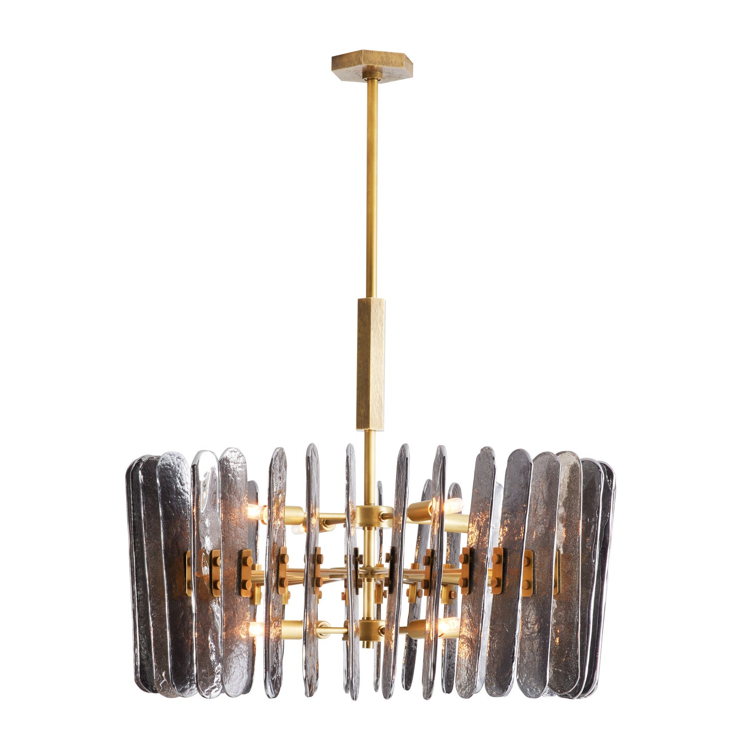 Arteriors - 89066 - Eight Light Chandelier - Klaus - Smoke