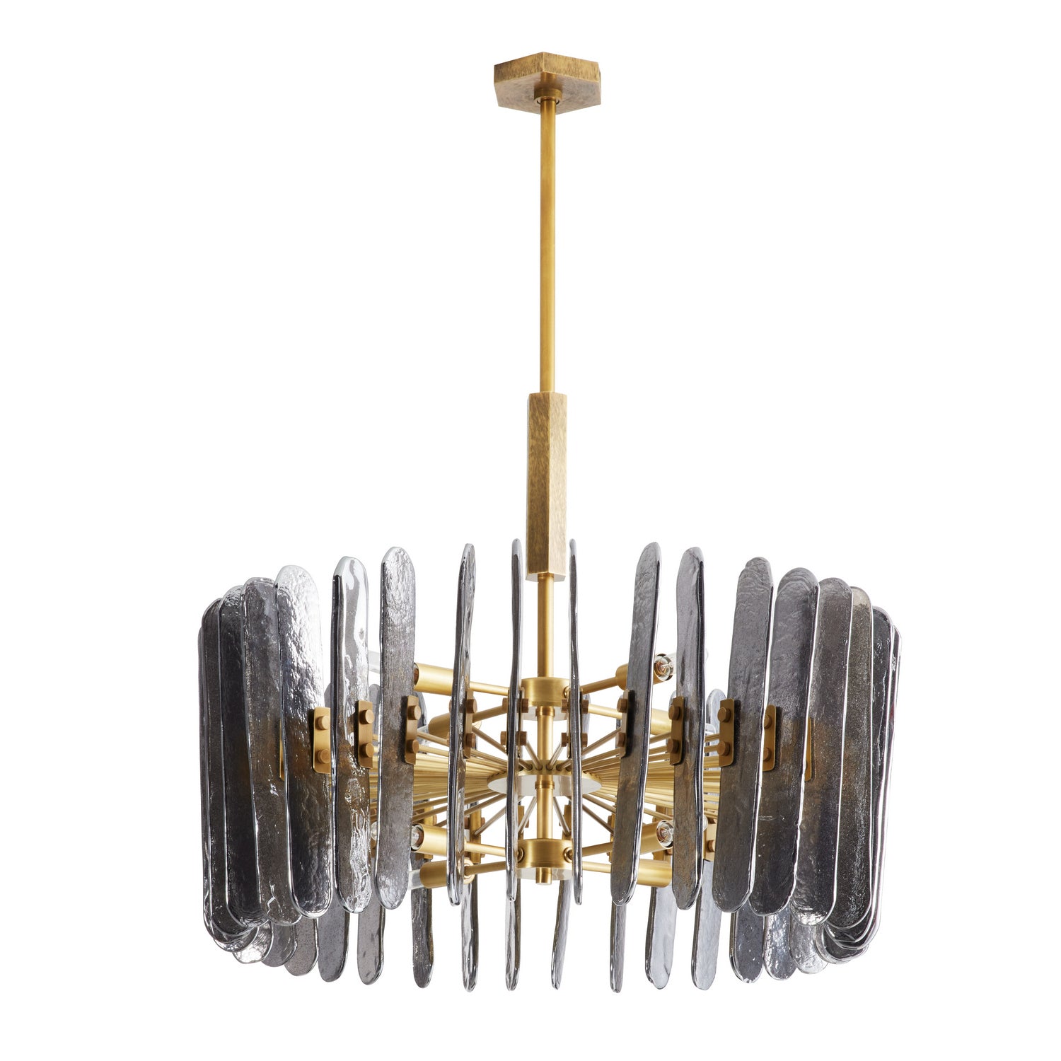 Arteriors - 89066 - Eight Light Chandelier - Klaus - Smoke