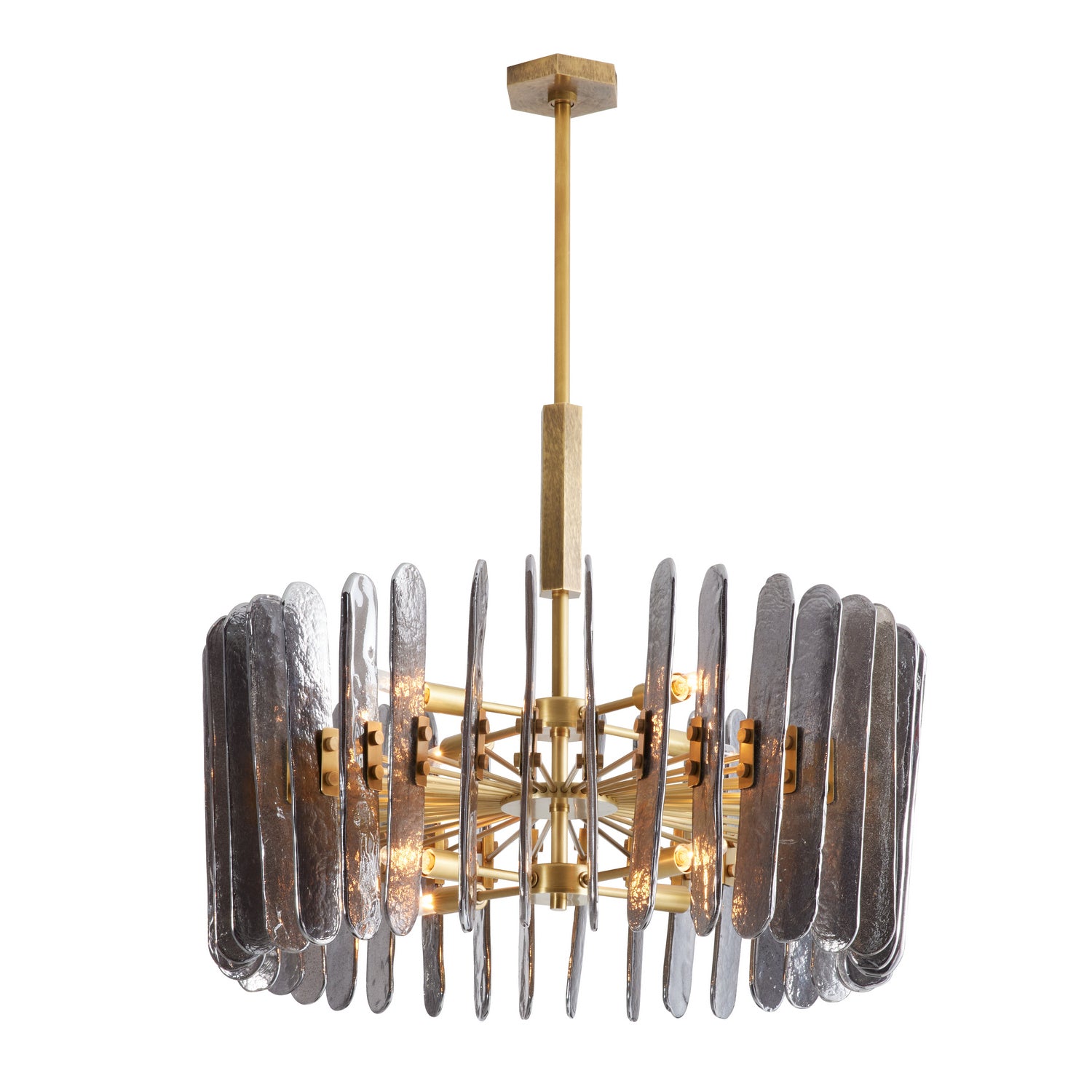 Arteriors - 89066 - Eight Light Chandelier - Klaus - Smoke