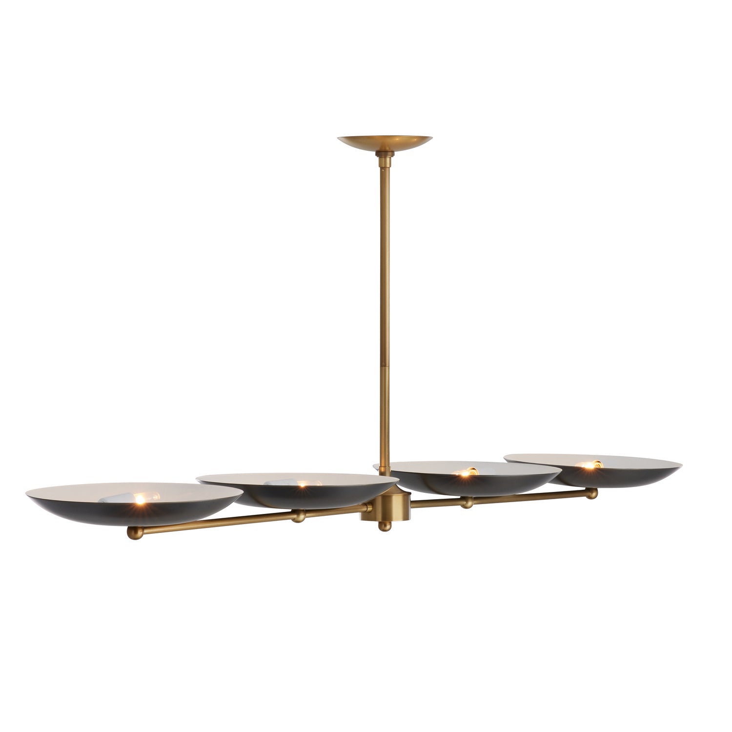 Arteriors - 89015 - Four Light Chandelier - Griffith - Bronze