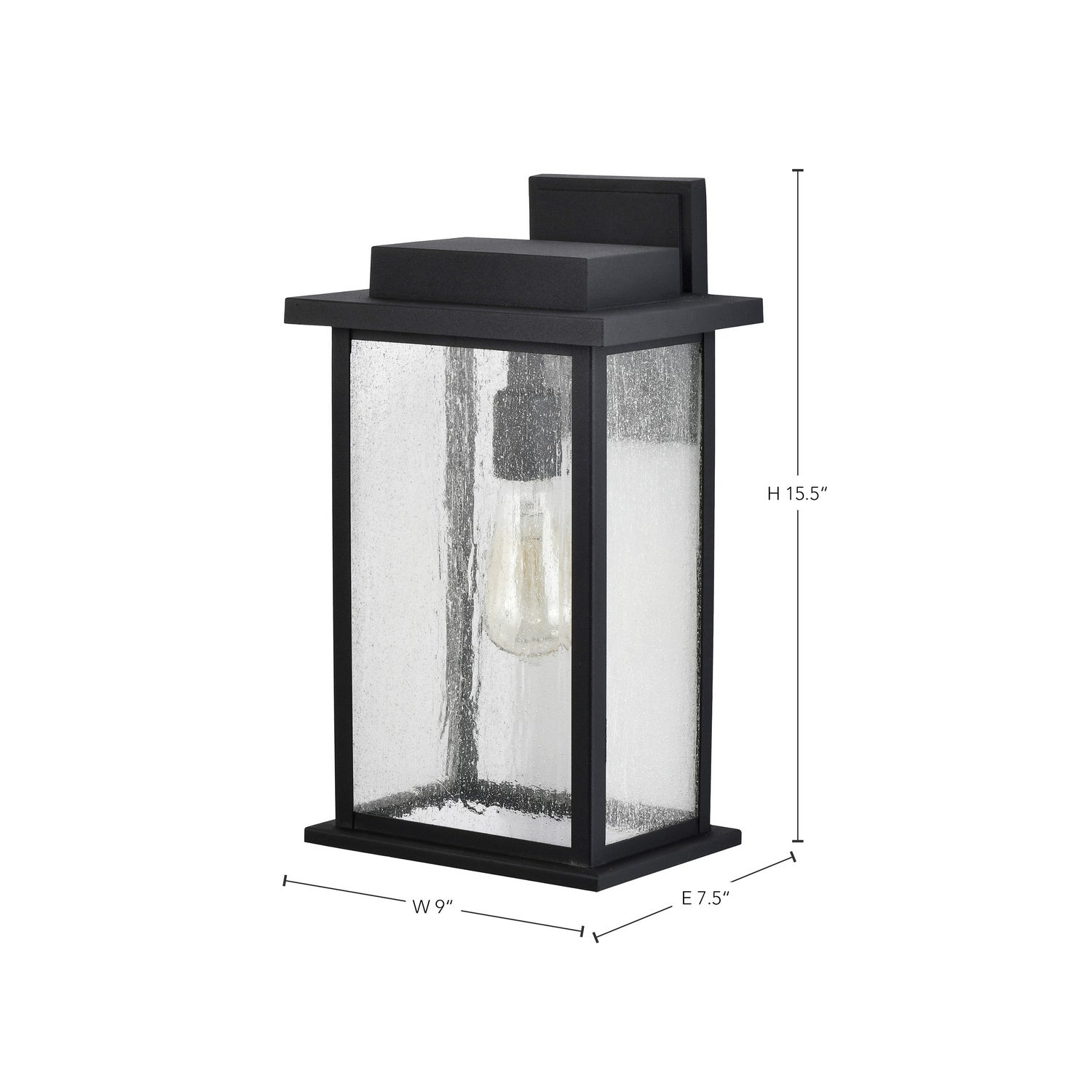 Nuvo Lighting - 60-7376 - One Light Wall Lantern - Sullivan - Matte Black