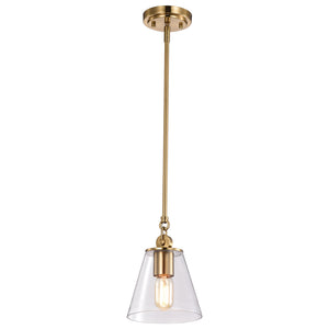 Nuvo Lighting - 60-7410 - One Light Pendant - Dover - Vintage Brass