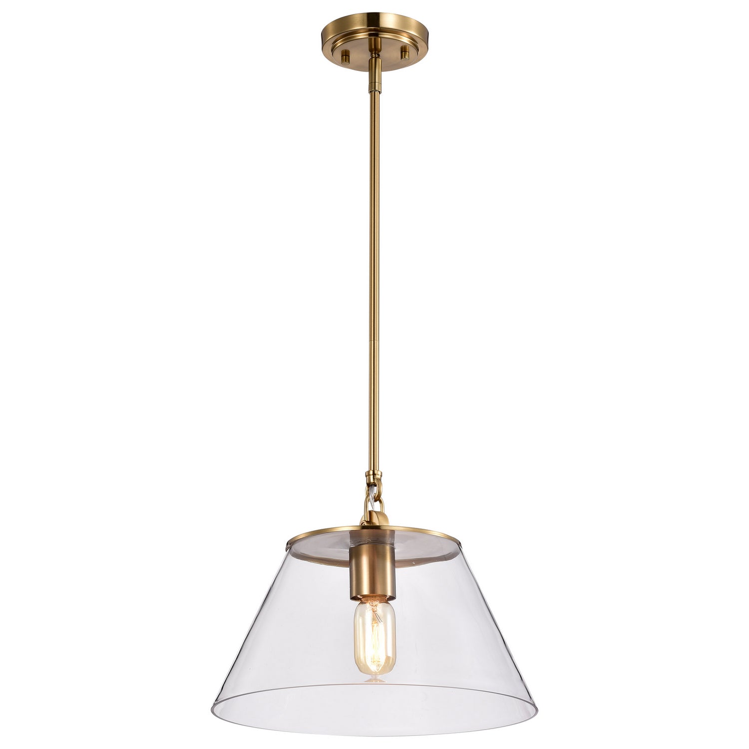 Nuvo Lighting - 60-7413 - One Light Pendant - Dover - Vintage Brass