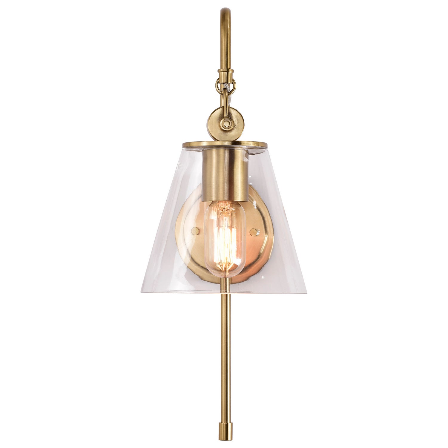 Nuvo Lighting - 60-7449 - One Light Wall Sconce - Dover - Vintage Brass