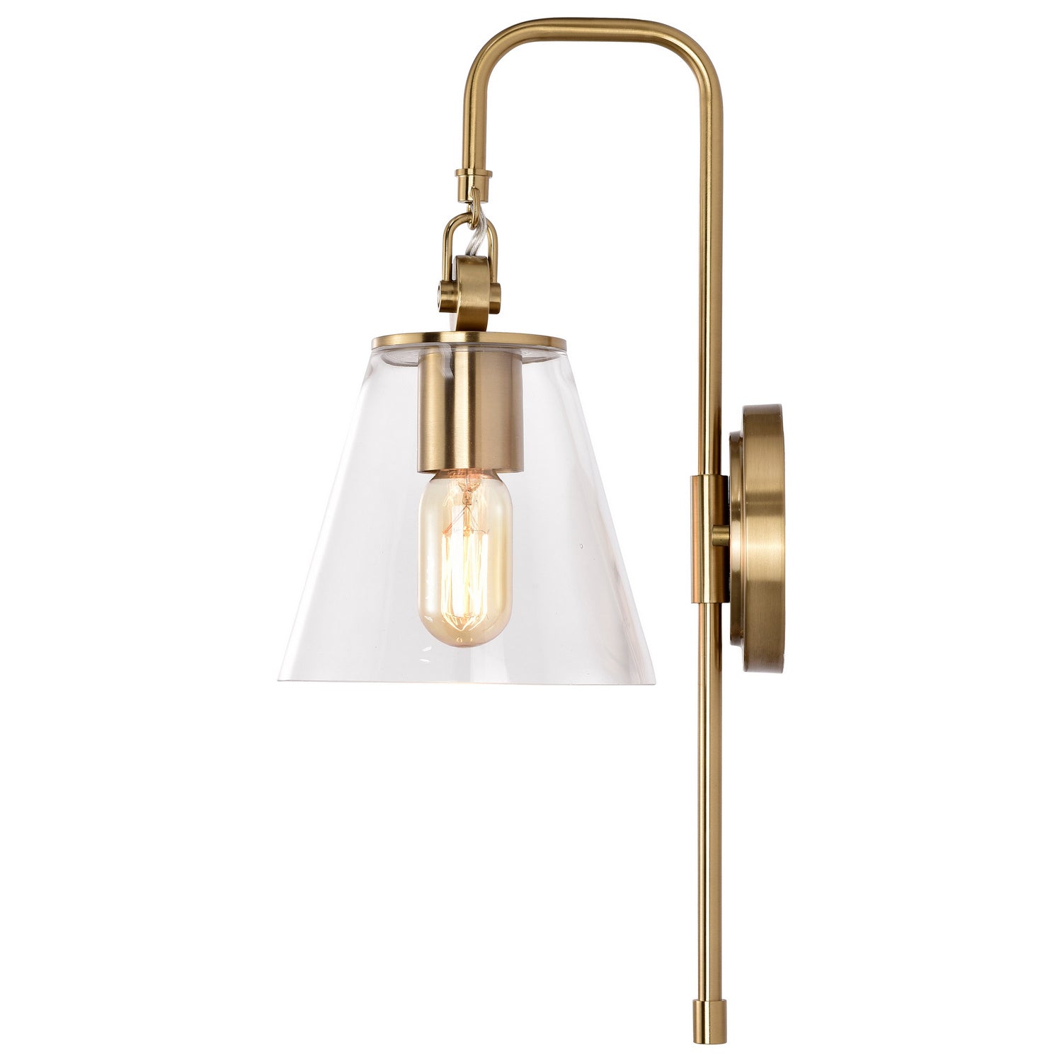 Nuvo Lighting - 60-7449 - One Light Wall Sconce - Dover - Vintage Brass