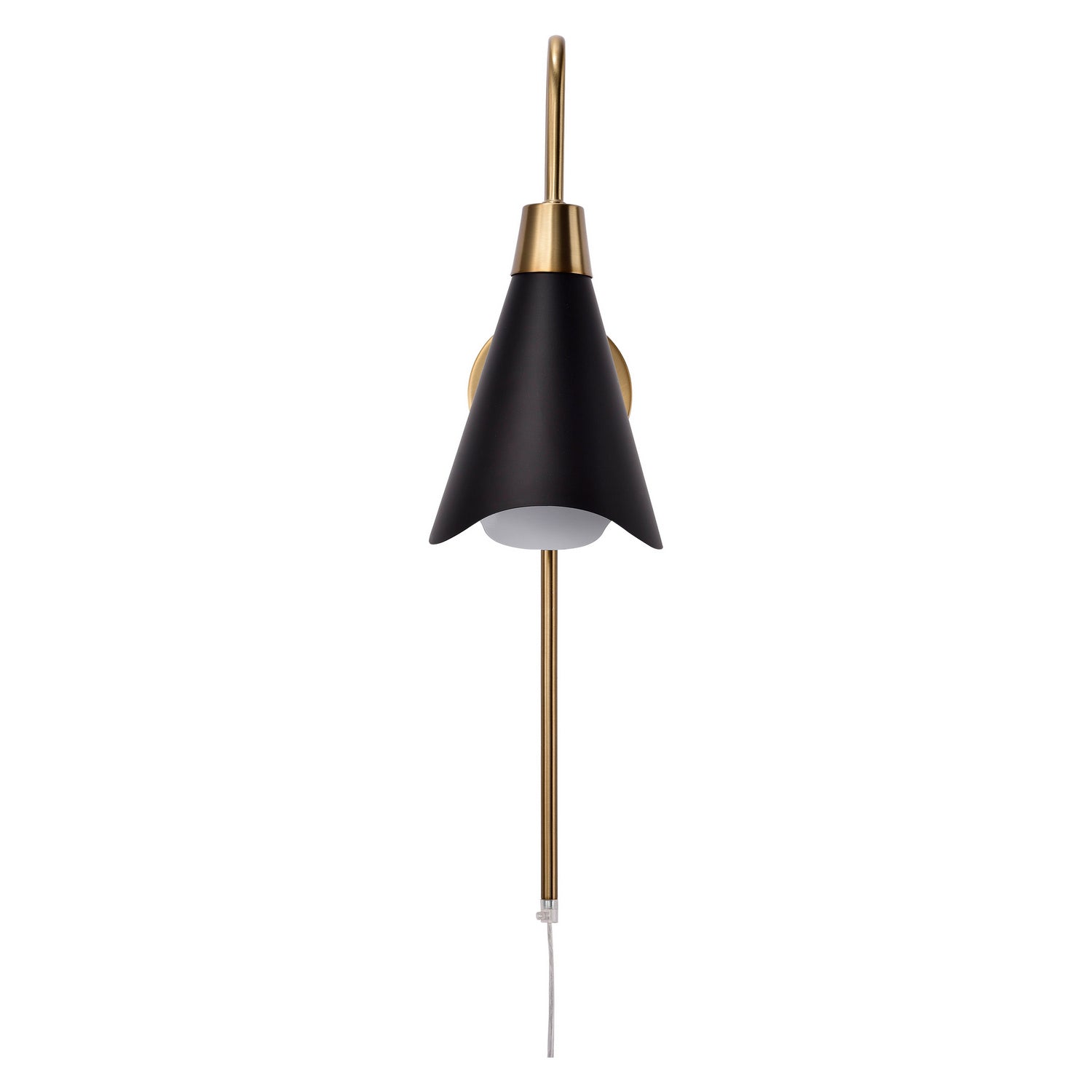 Nuvo Lighting - 60-7467 - One Light Wall Sconce - Tango - Matte Black / Burnished Brass