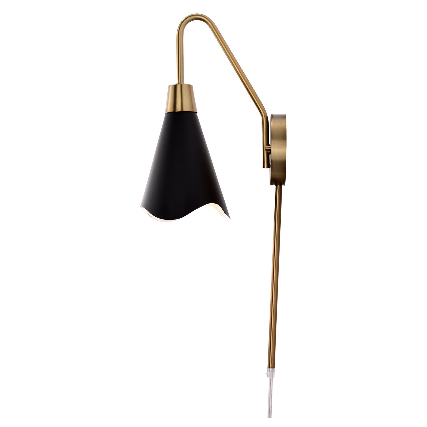 Nuvo Lighting - 60-7467 - One Light Wall Sconce - Tango - Matte Black / Burnished Brass